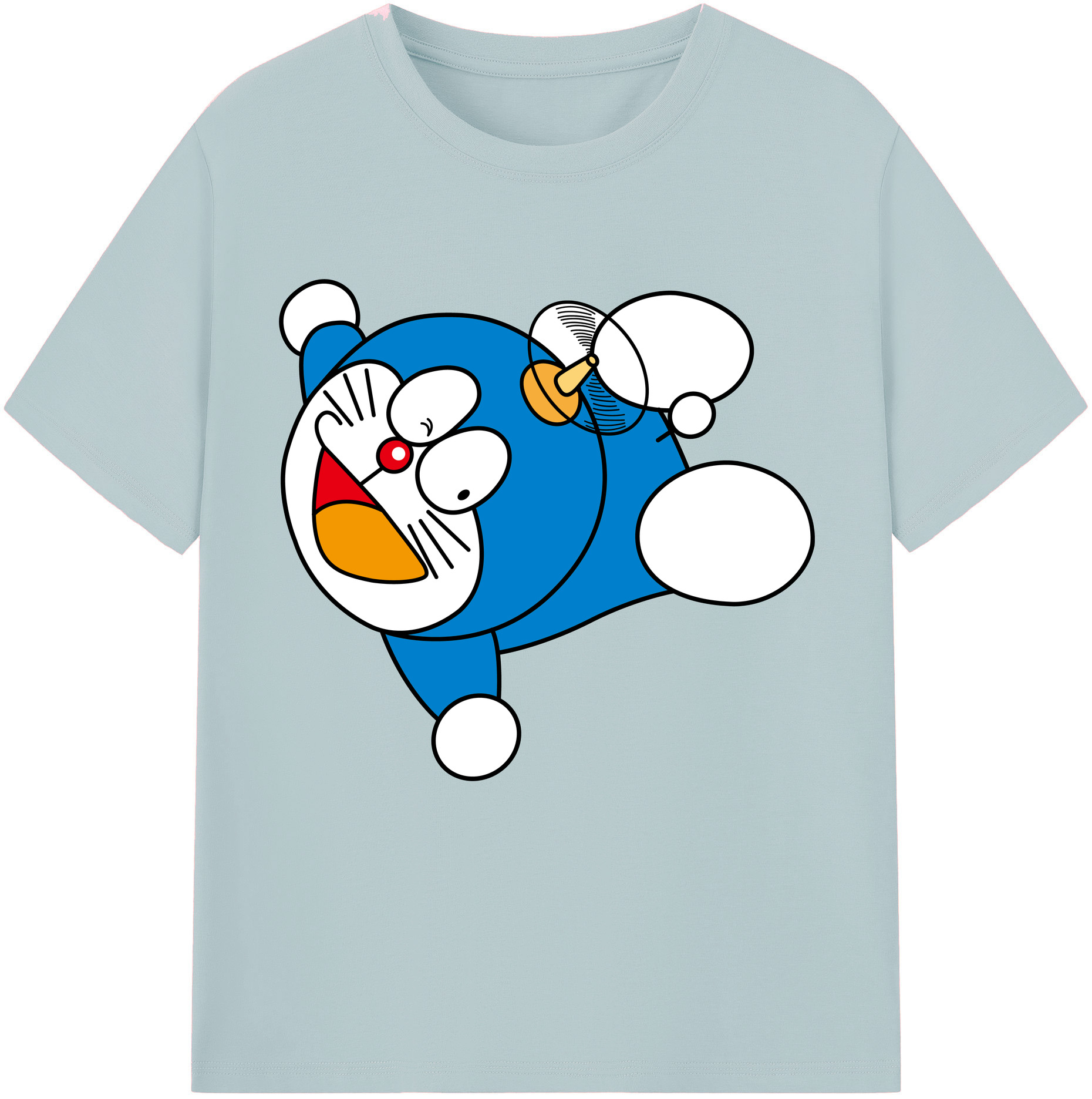 （画像用） ドラえもん Doraemon 綿100％半袖Tシャツ（フロントプリント）
